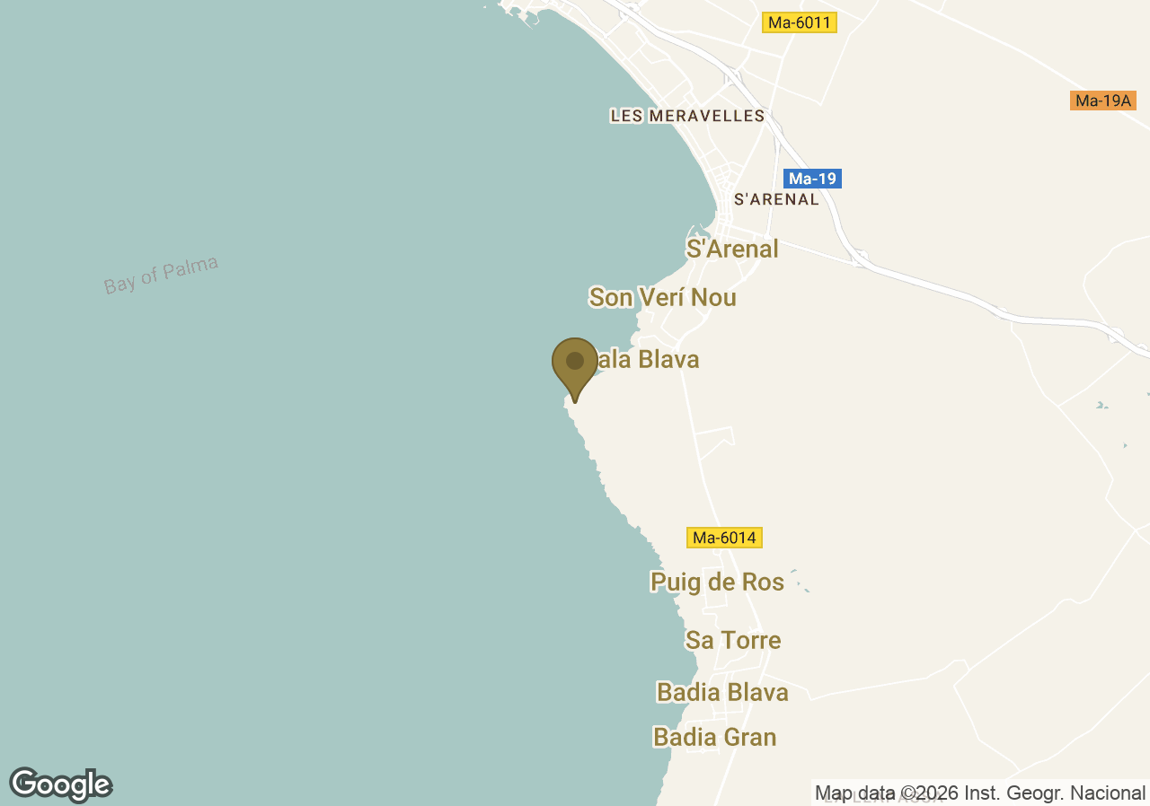 Map of Cap Rocat