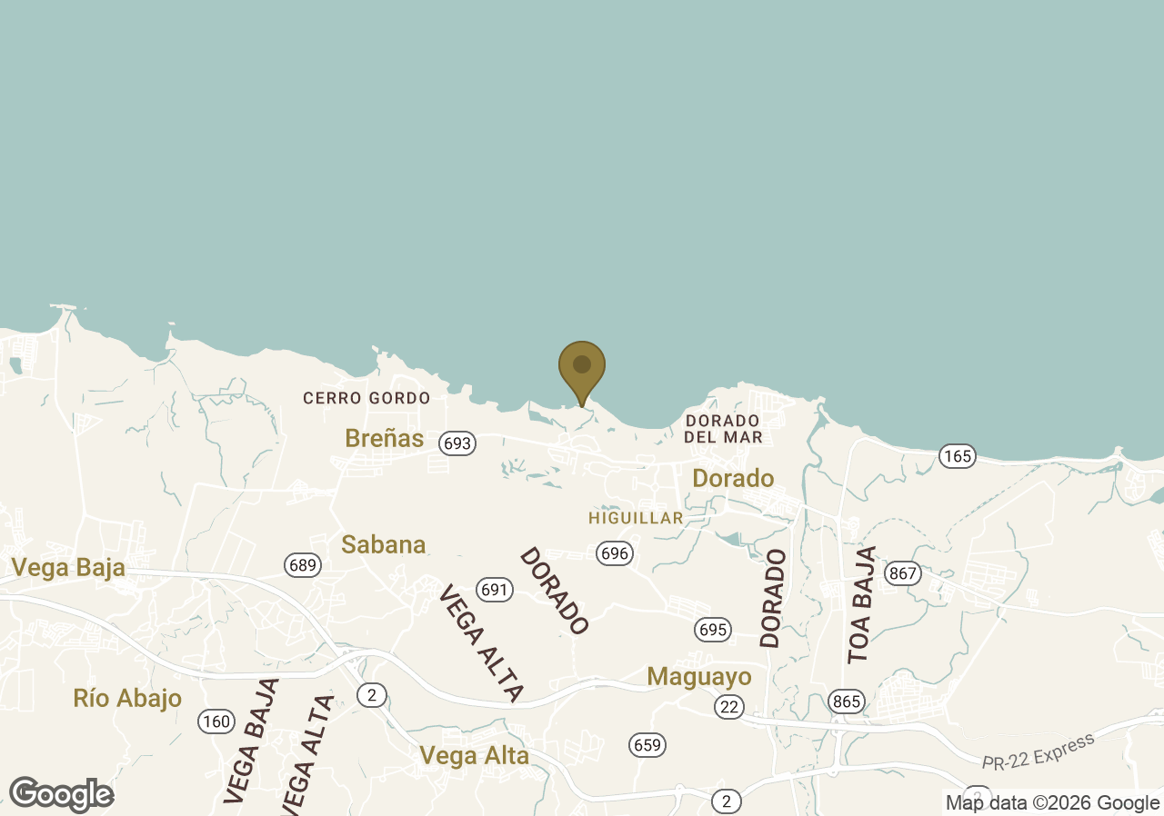 Map of Dorado Beach, a Ritz-Carlton Reserve