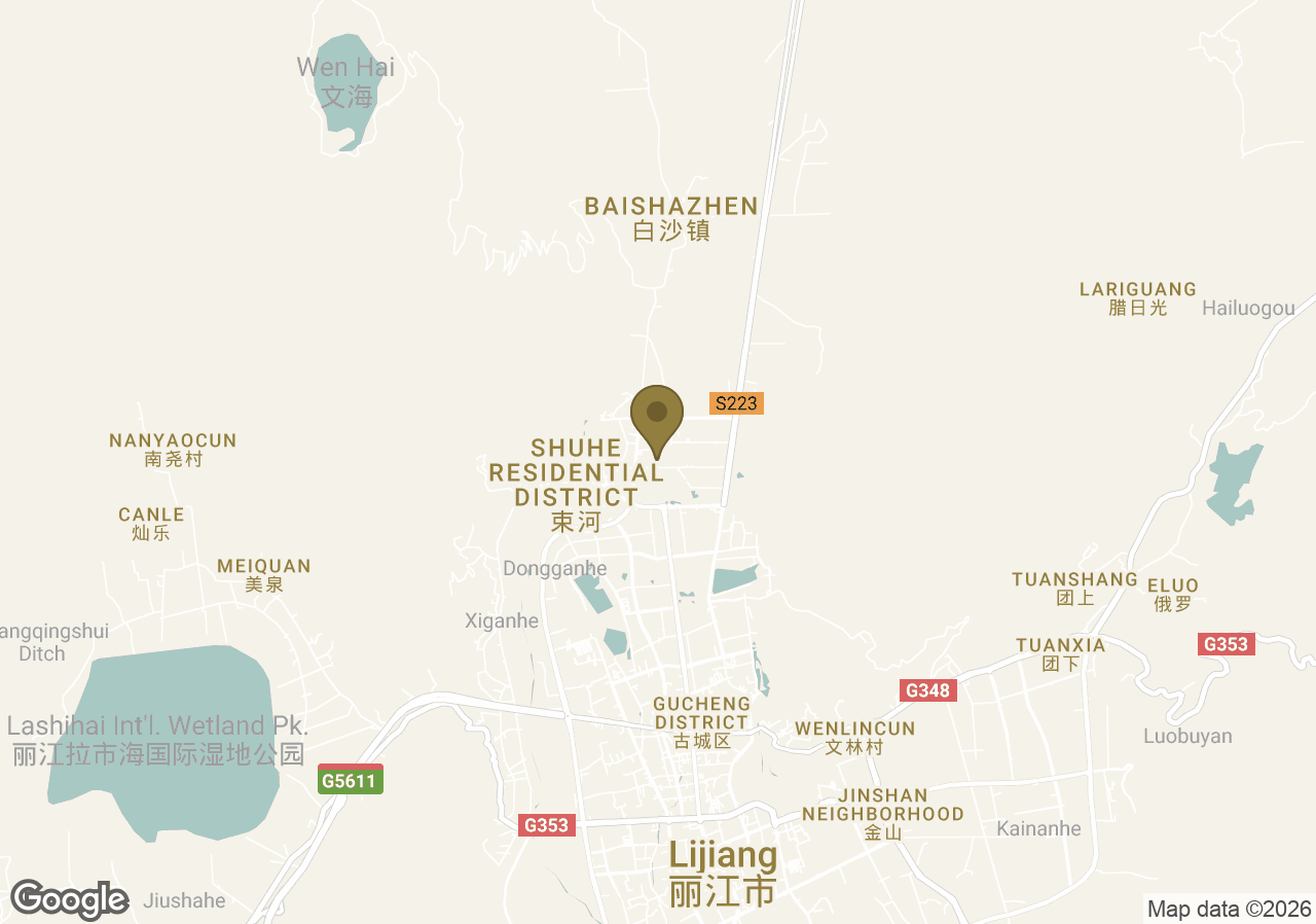 Map of Banyan Tree Lijiang