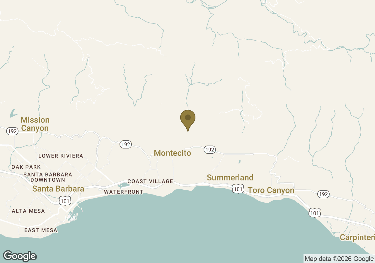 Map of San Ysidro Ranch
