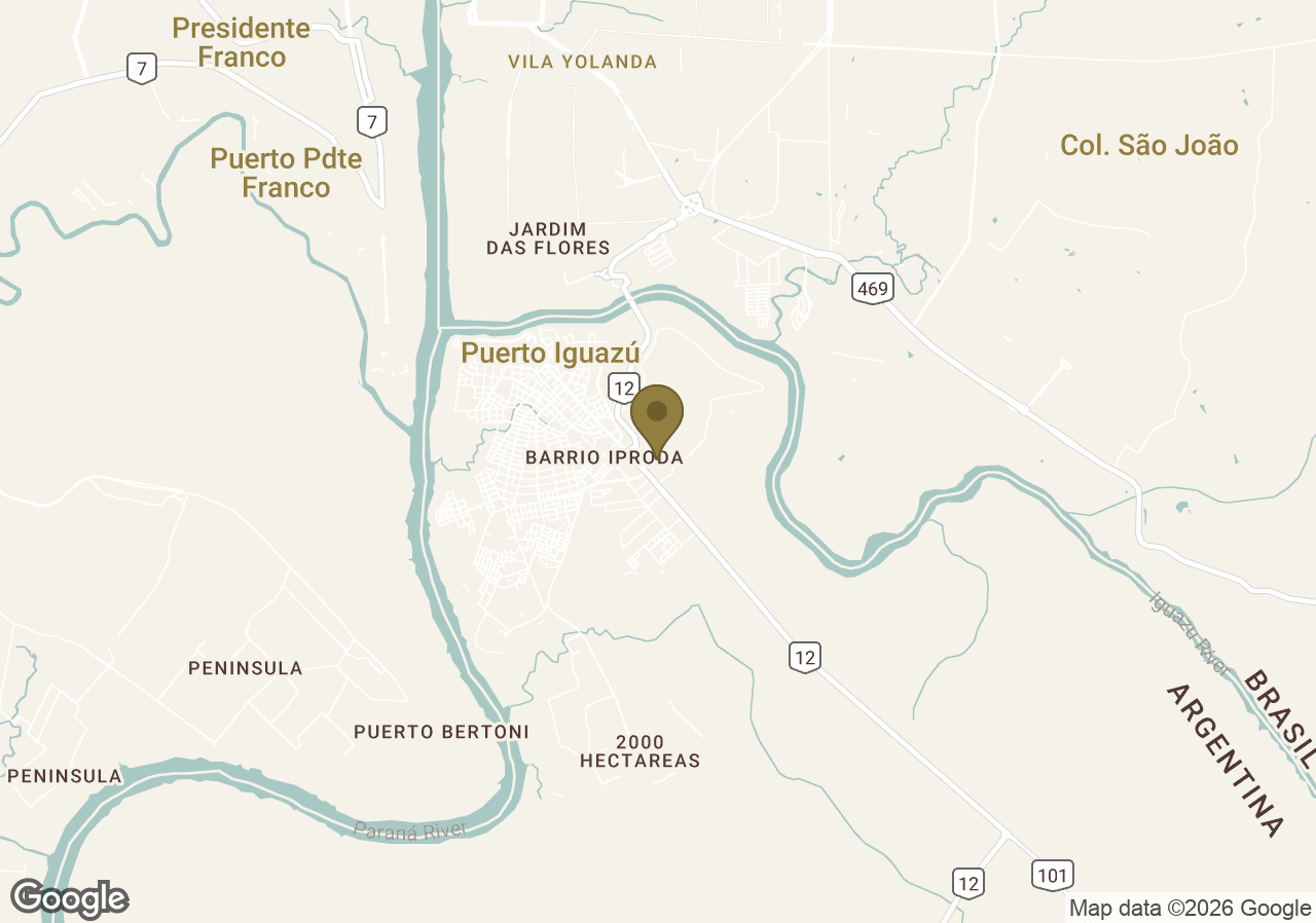 Map of Awasi Iguazú