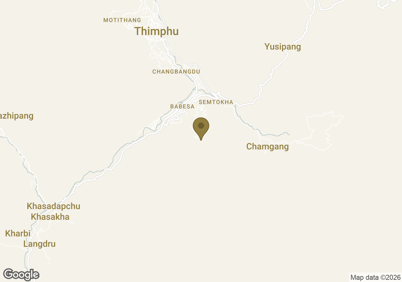Map of Six Senses Thimphu