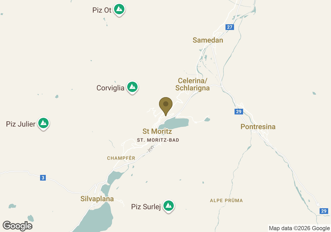 Map of Badrutt's Palace Hotel