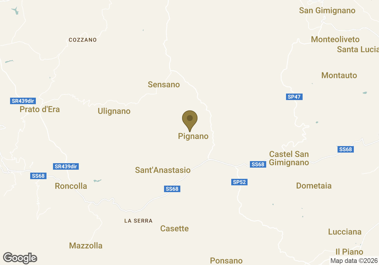 Map of Borgo Pignano