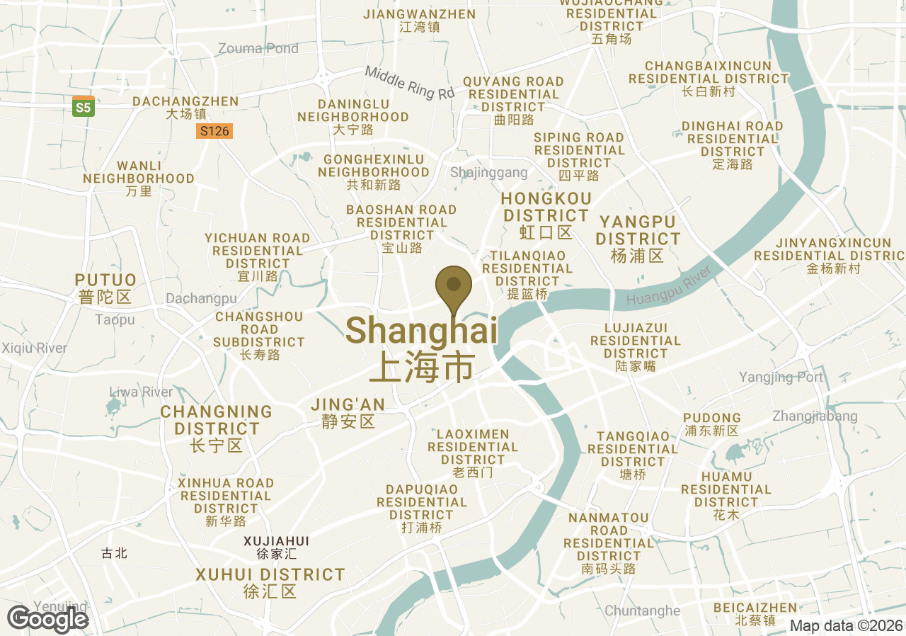 Map of Bulgari Hotel Shanghai