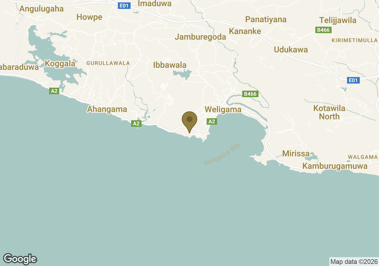 Map of Cape Weligama
