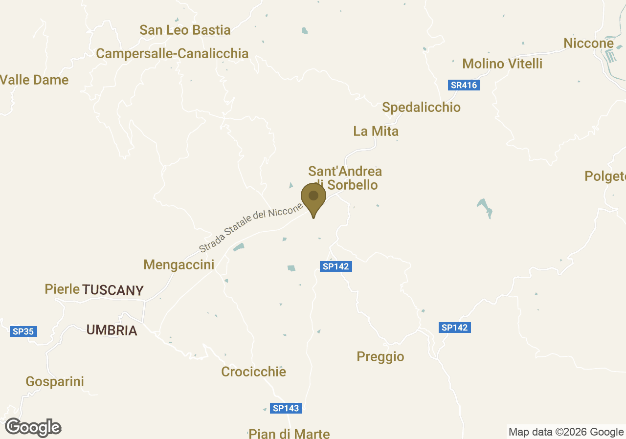 Map of Castello di Reschio