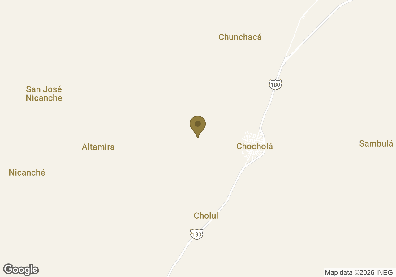 Map of Chablé Yucatán