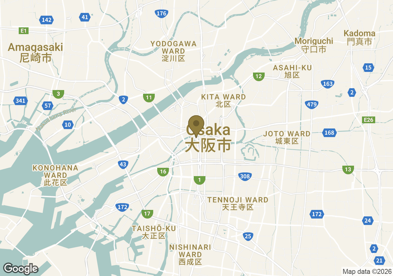 Map of Conrad Osaka