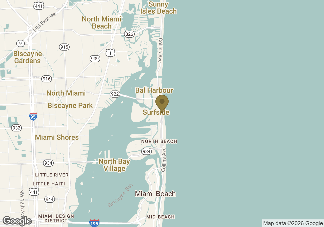 Map of Four Seasons Hotel at The Surf Club
