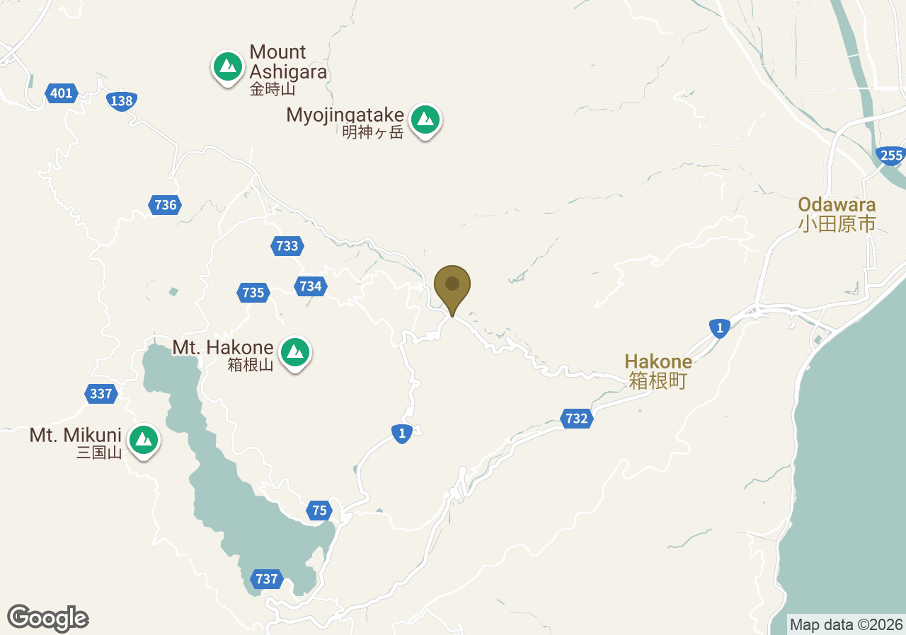 Map of Fujiya Hotel