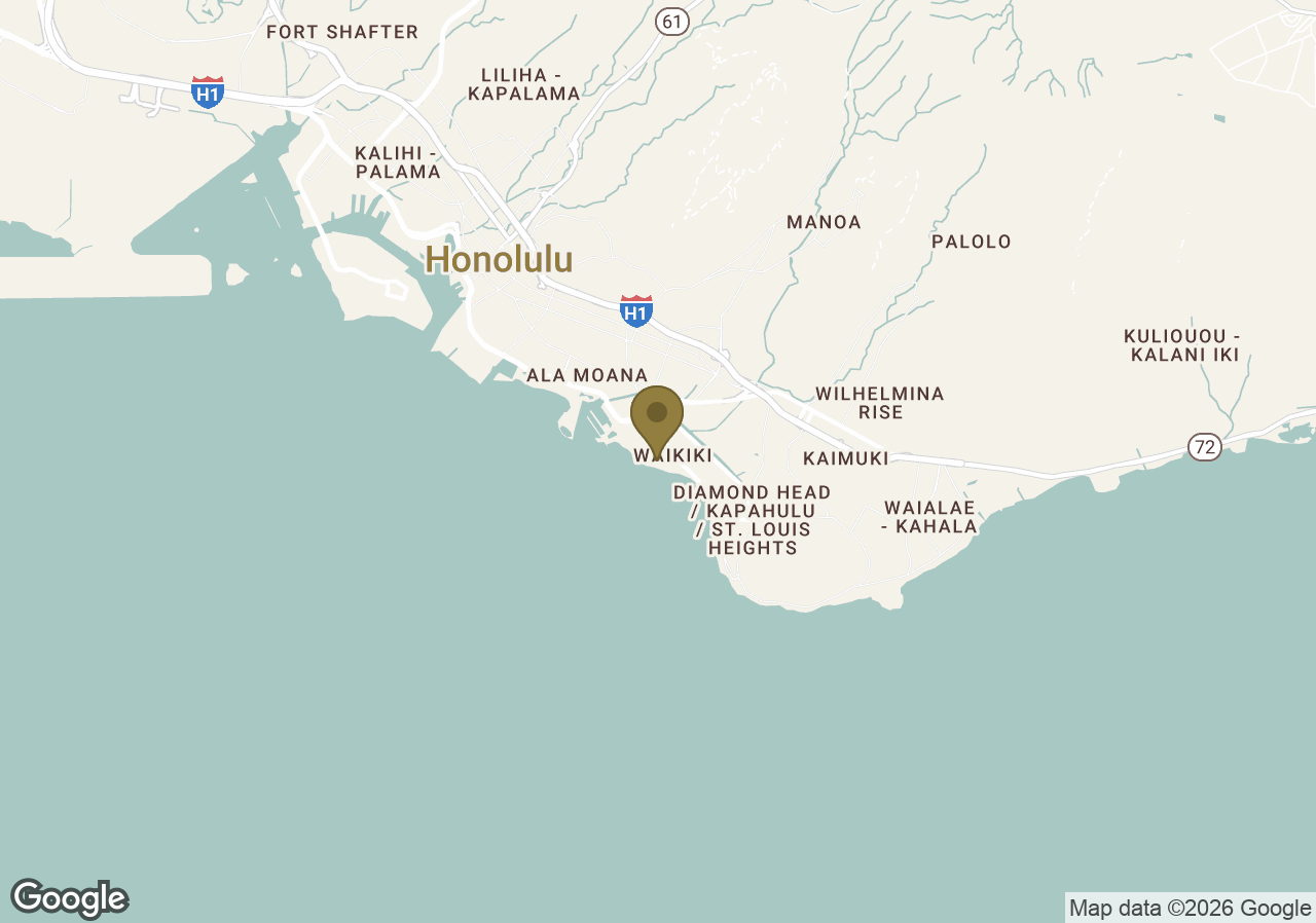 Map of Halekulani