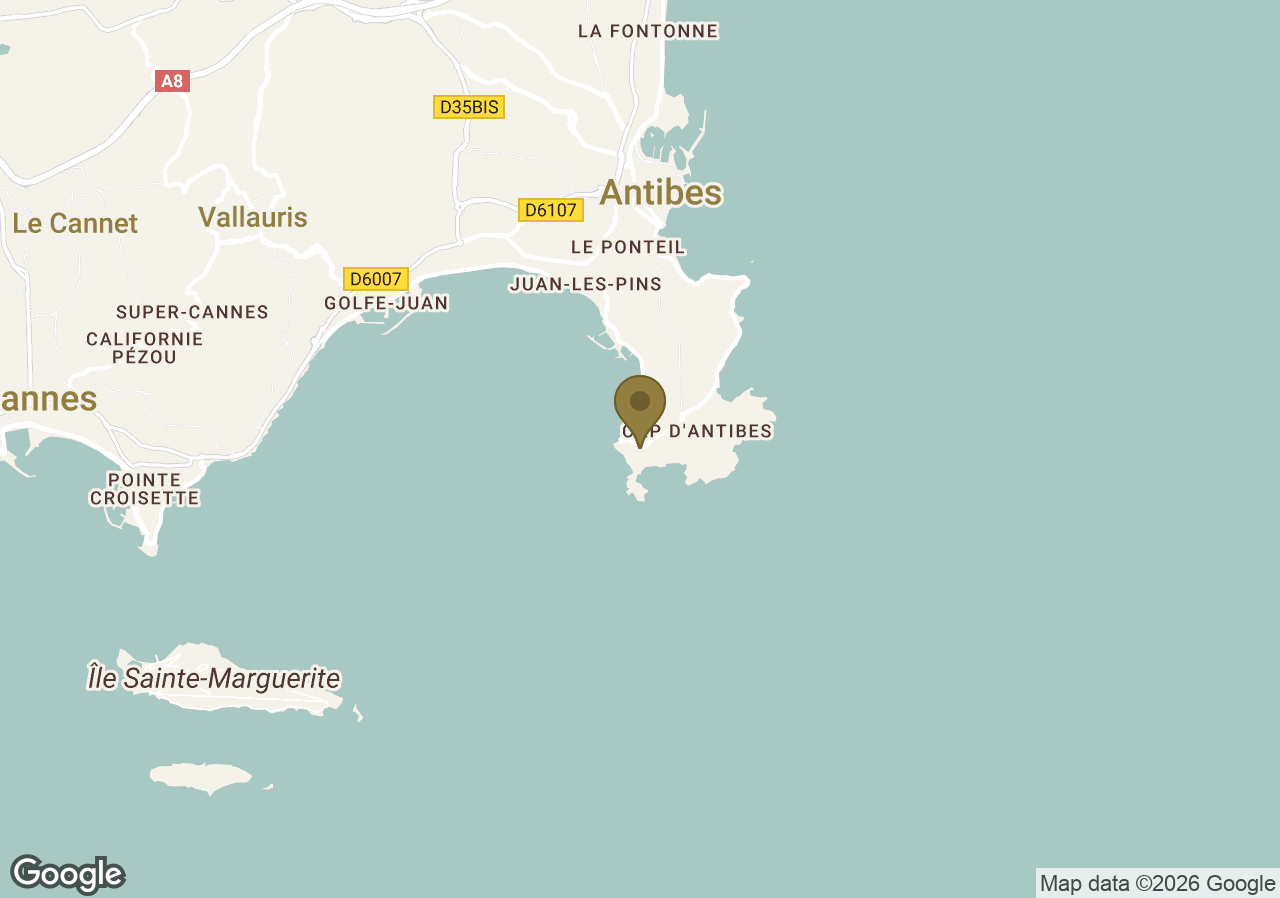 Map of Hôtel du Cap-Eden-Roc