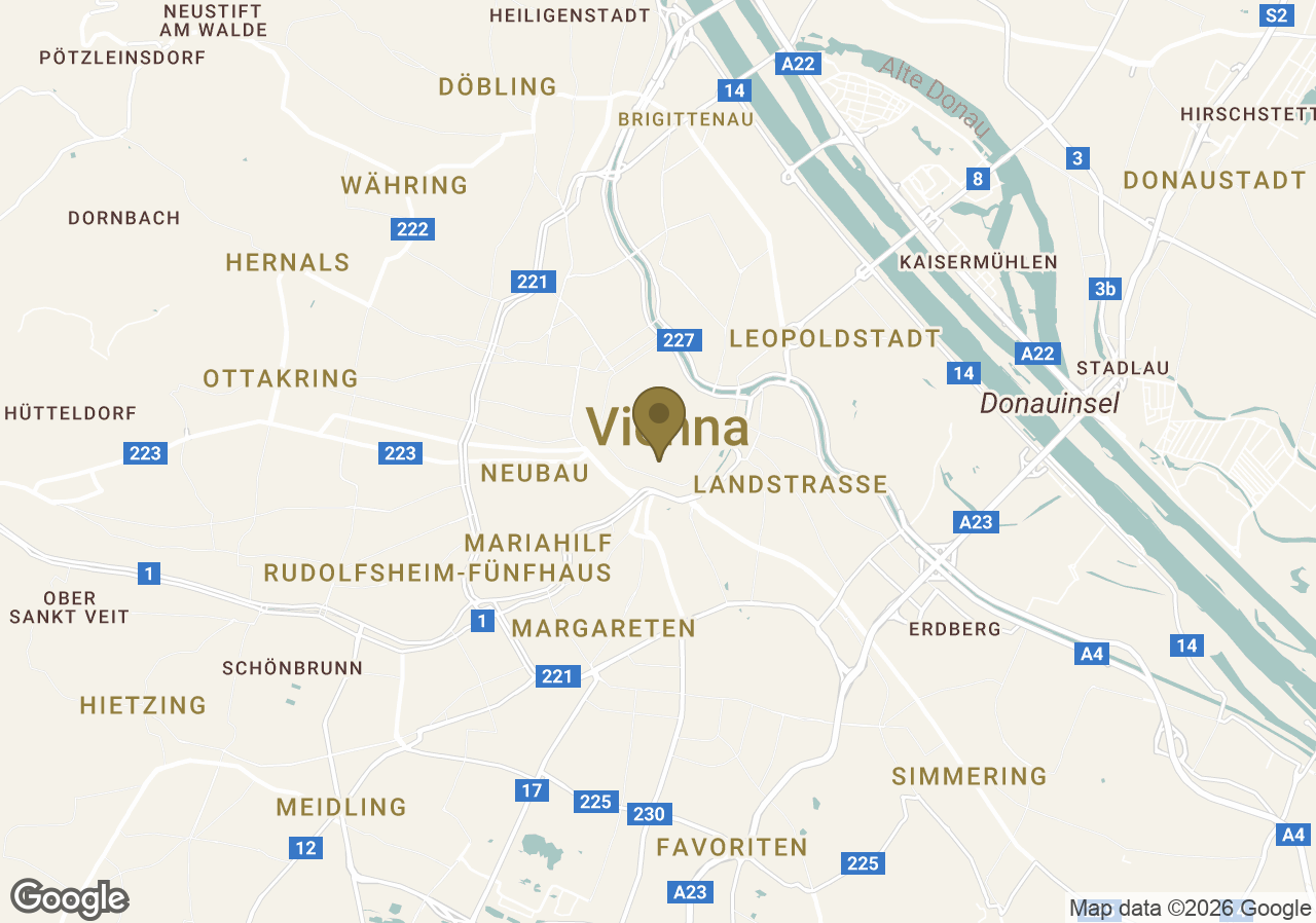 Map of Hotel Sacher Wien