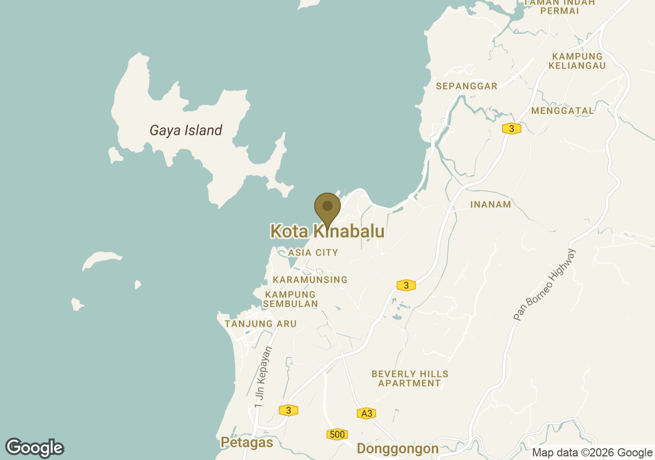 Map of Shangri-La Rasa Ria