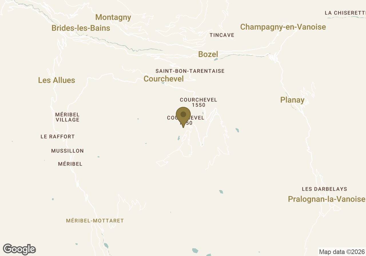 Map of L’Apogée Courchevel
