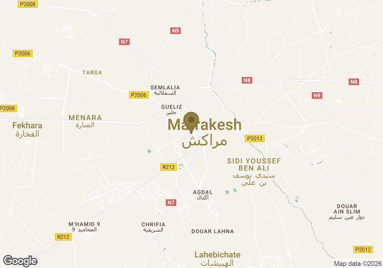 Map of La Mamounia