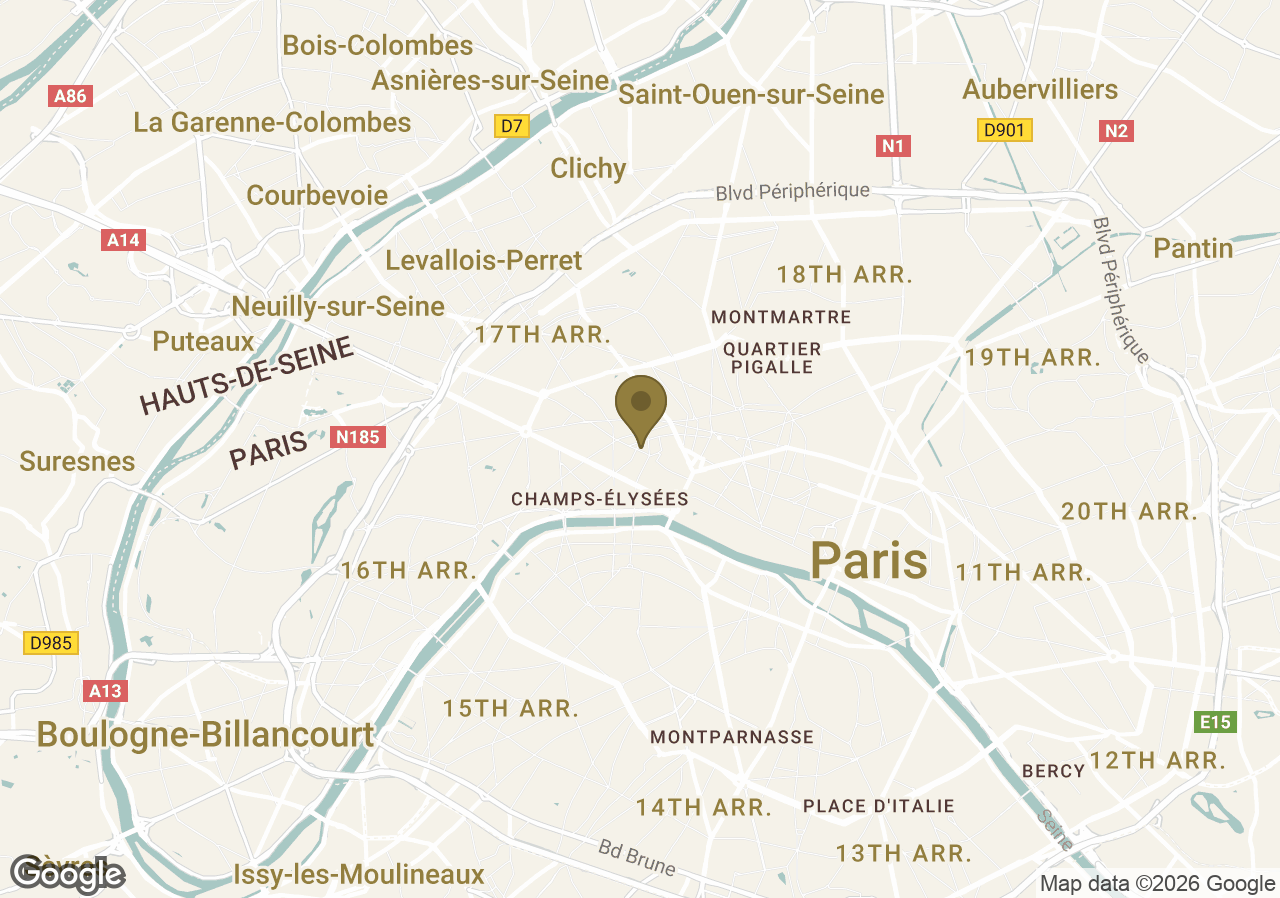 Map of Le Bristol Paris
