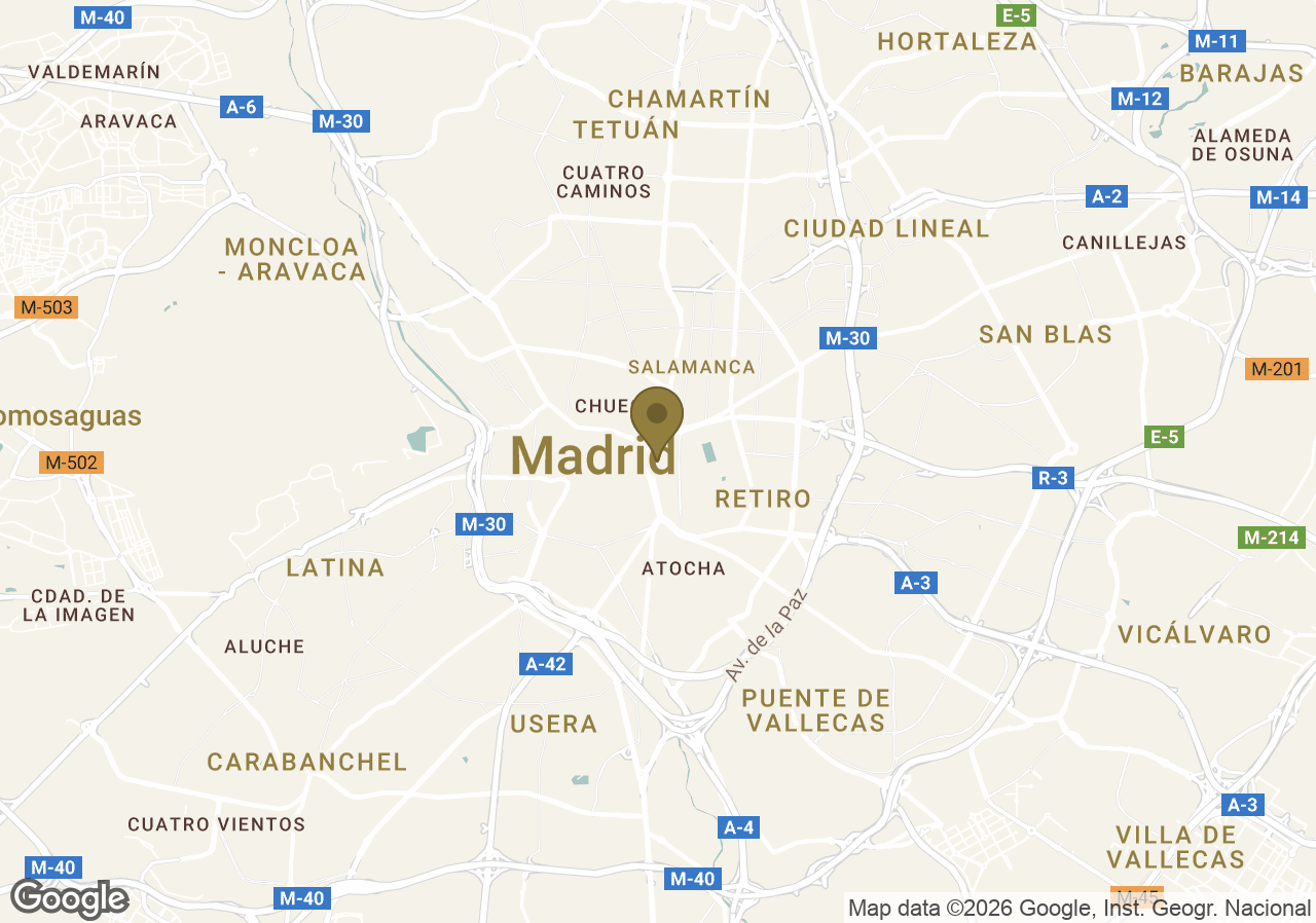 Map of Mandarin Oriental Ritz, Madrid