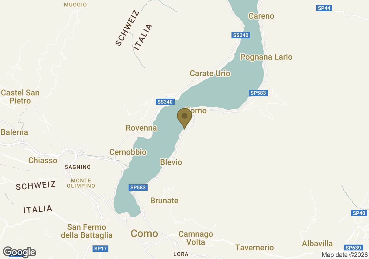 Map of Mandarin Oriental, Lago di Como