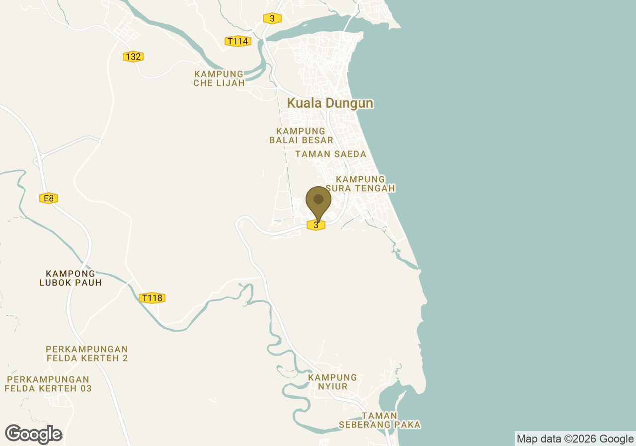 Map of Tanjong Jara Resort