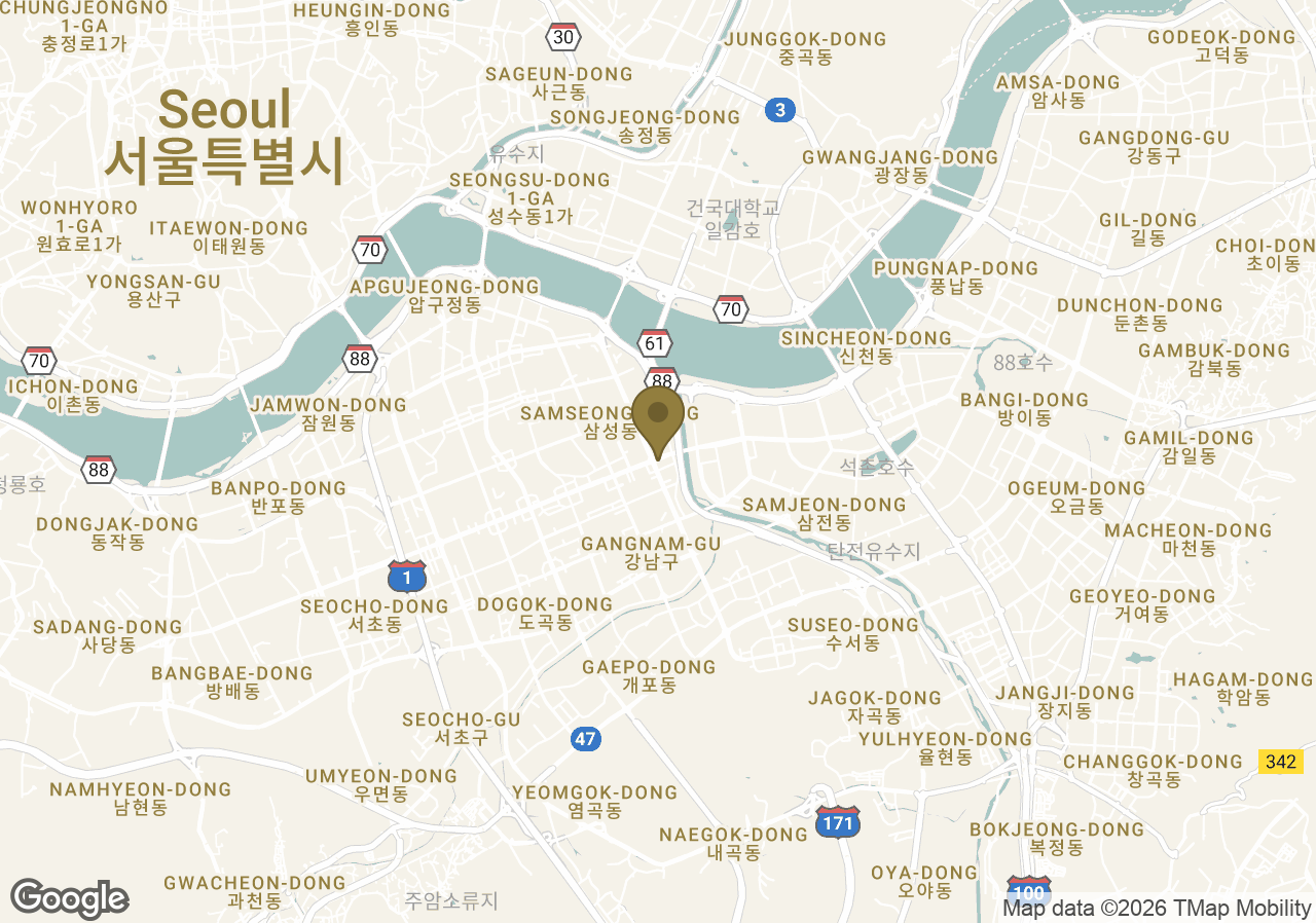 Map of Park Hyatt Seoul