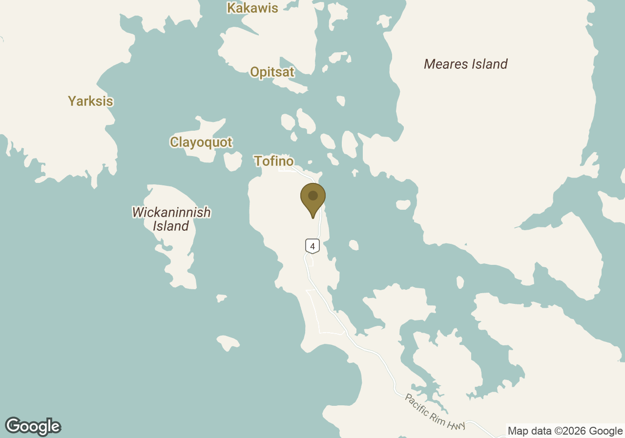 Map of Clayoquot Wilderness Lodge