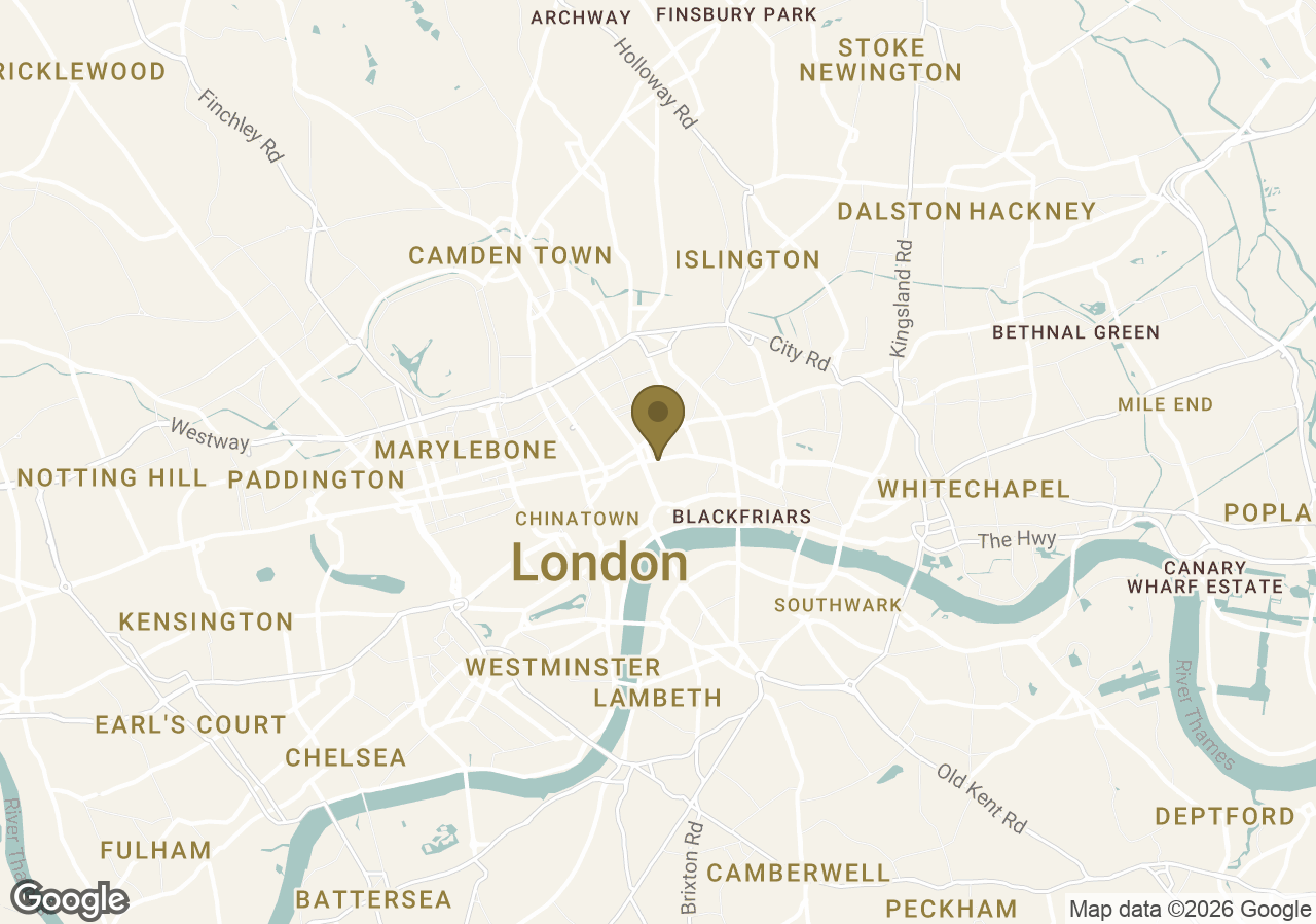 Map of Rosewood London