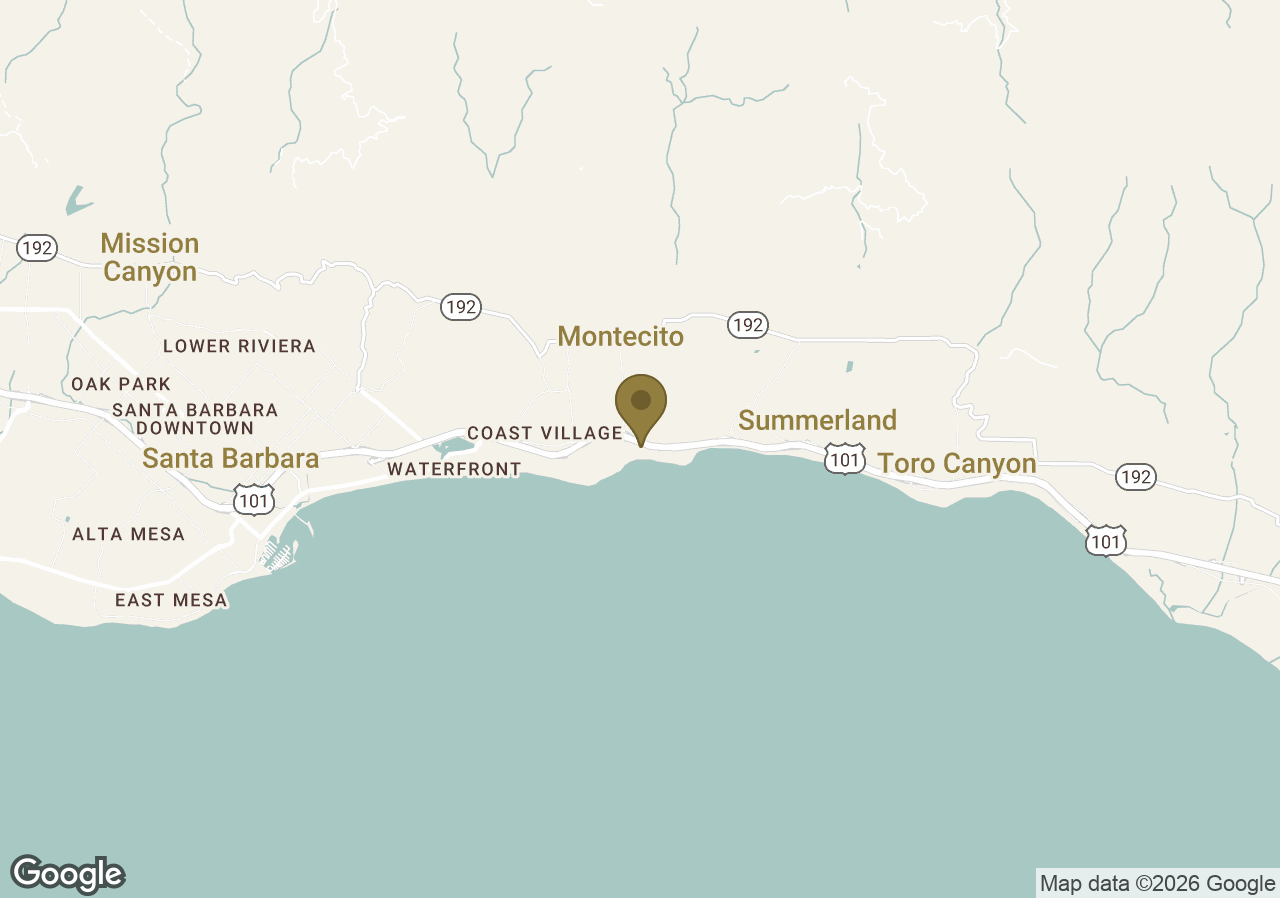 Map of Rosewood Miramar Beach