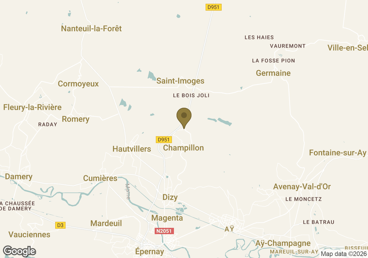 Map of Royal Champagne Hotel & Spa