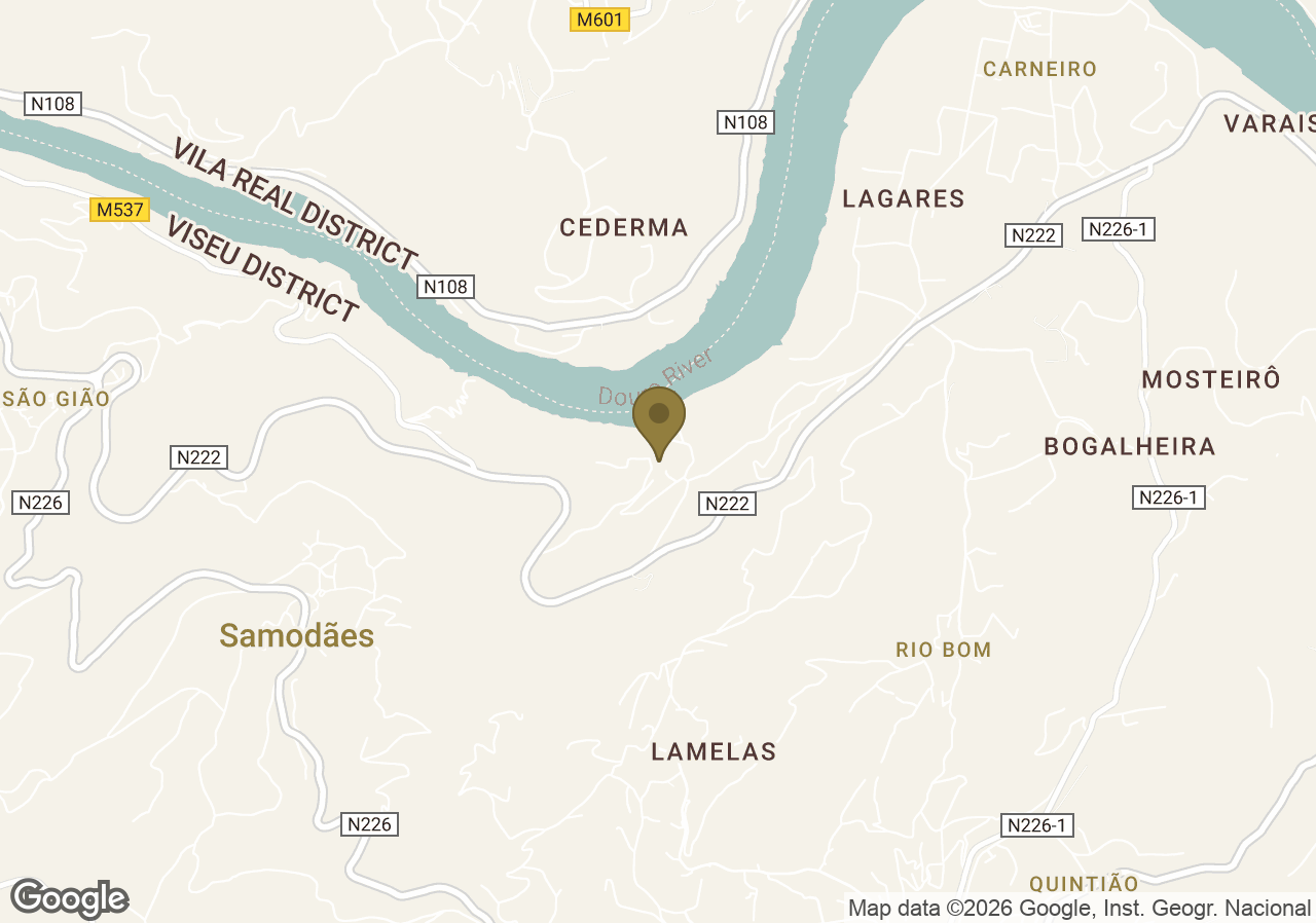 Map of Six Senses Douro Valley