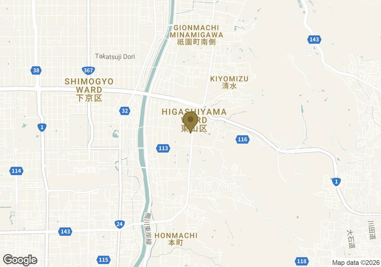 Map of Six Senses Kyoto