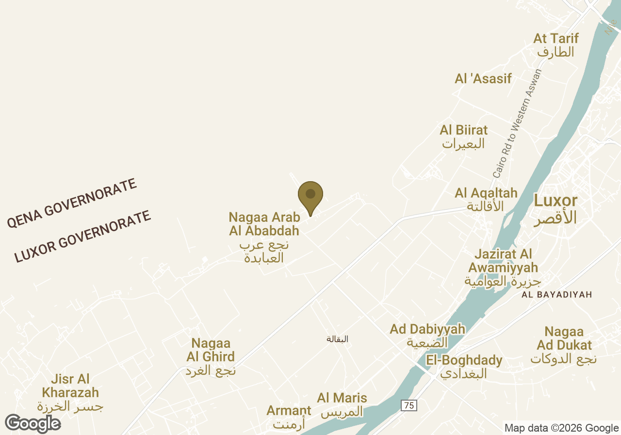 Map of Al Moudira Hotel