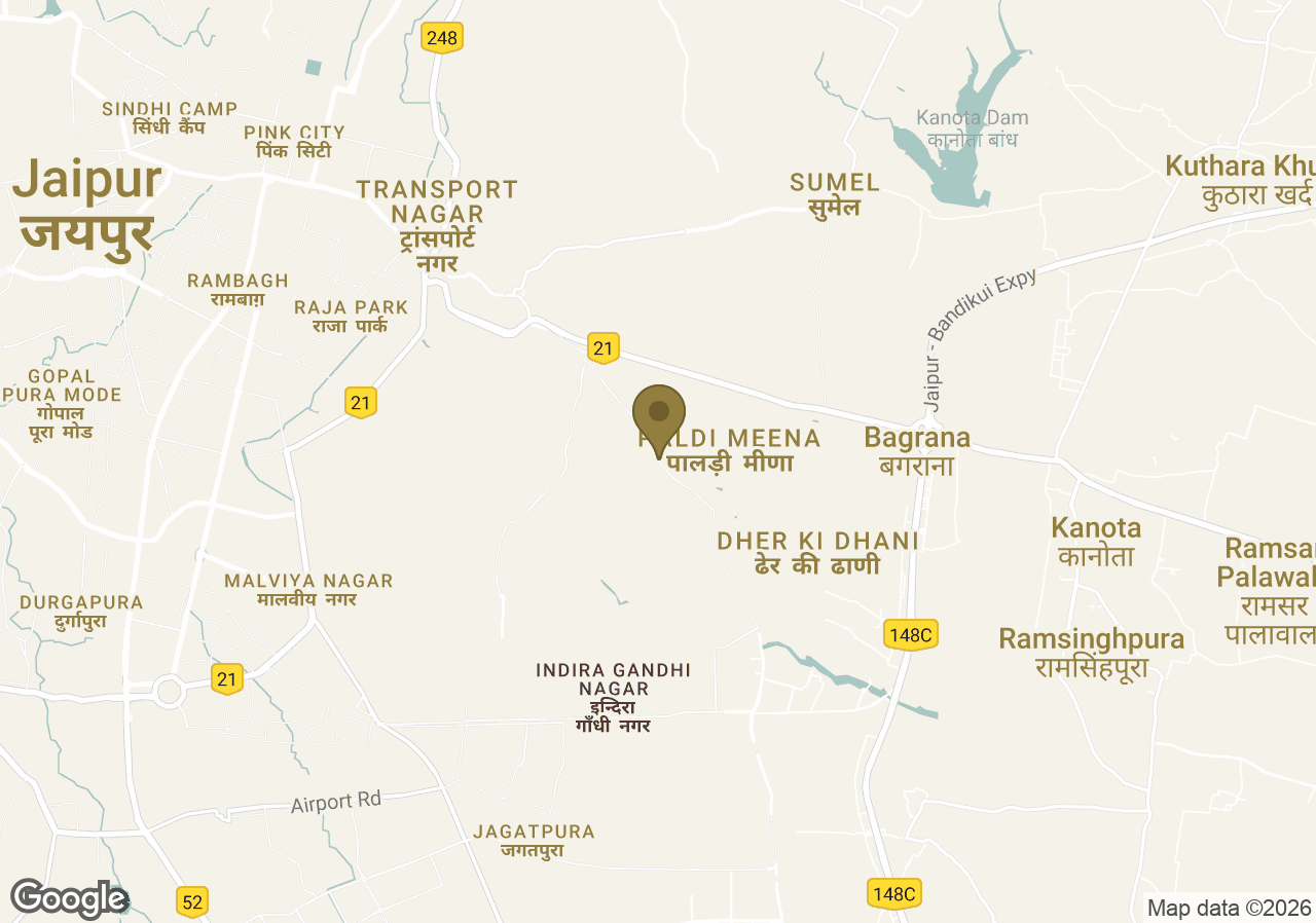 Map of The Oberoi Rajvilas