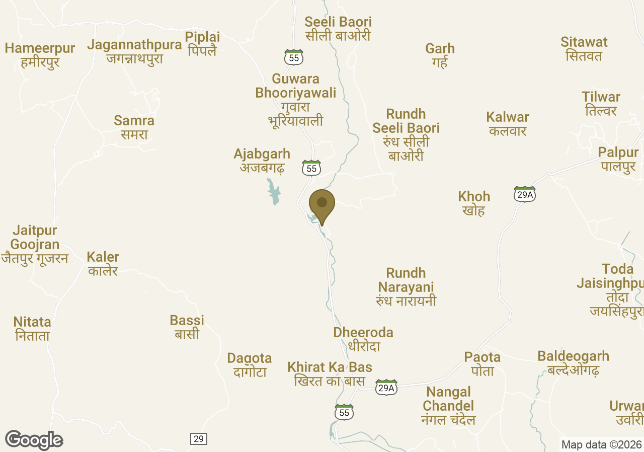 Map of Amanbagh